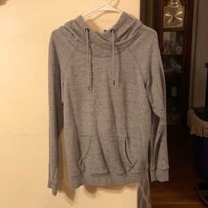 Grey hoodie pullover sweatshirt